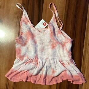 Pink Tie-Dye Textured top
